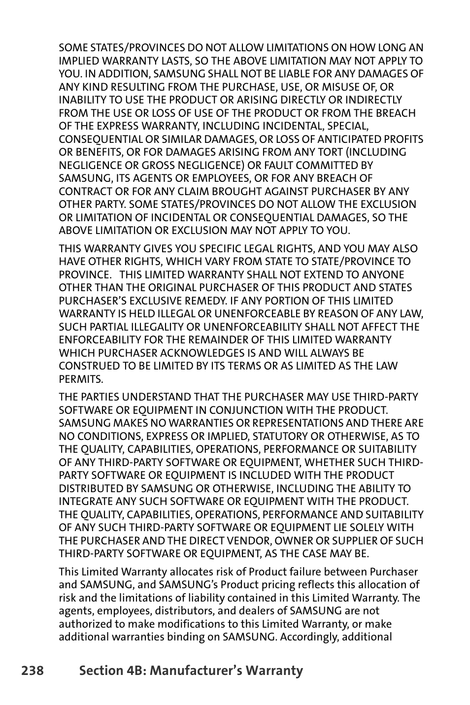 Samsung SPH-M300ISASPR User Manual | Page 262 / 268