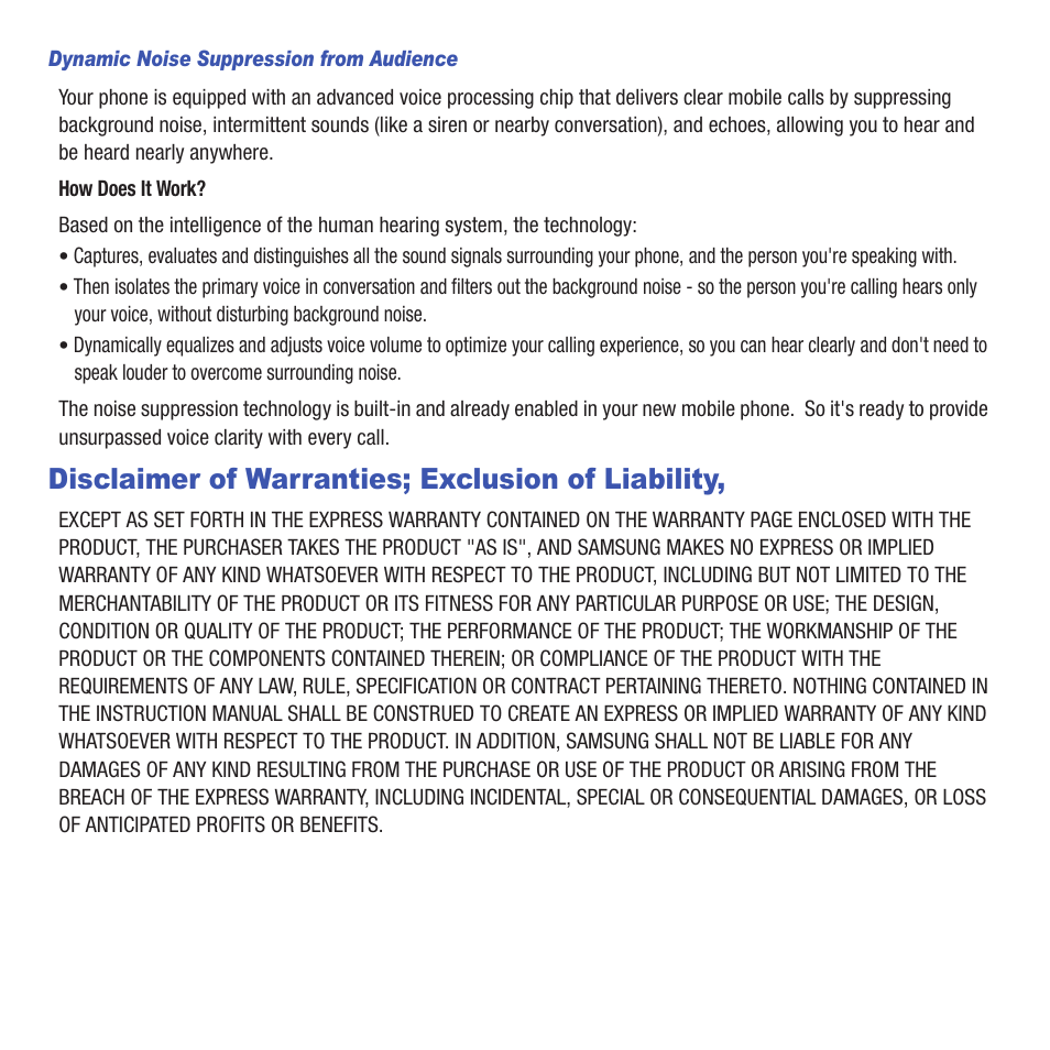 Disclaimer of warranties; exclusion of liability | Samsung SGH-T499MAWTMB User Manual | Page 4 / 195