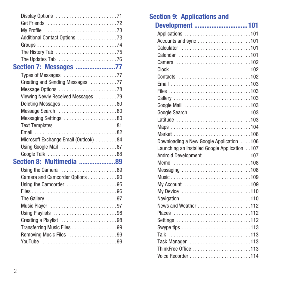 Samsung SGH-T499MAWTMB User Manual | Page 6 / 195