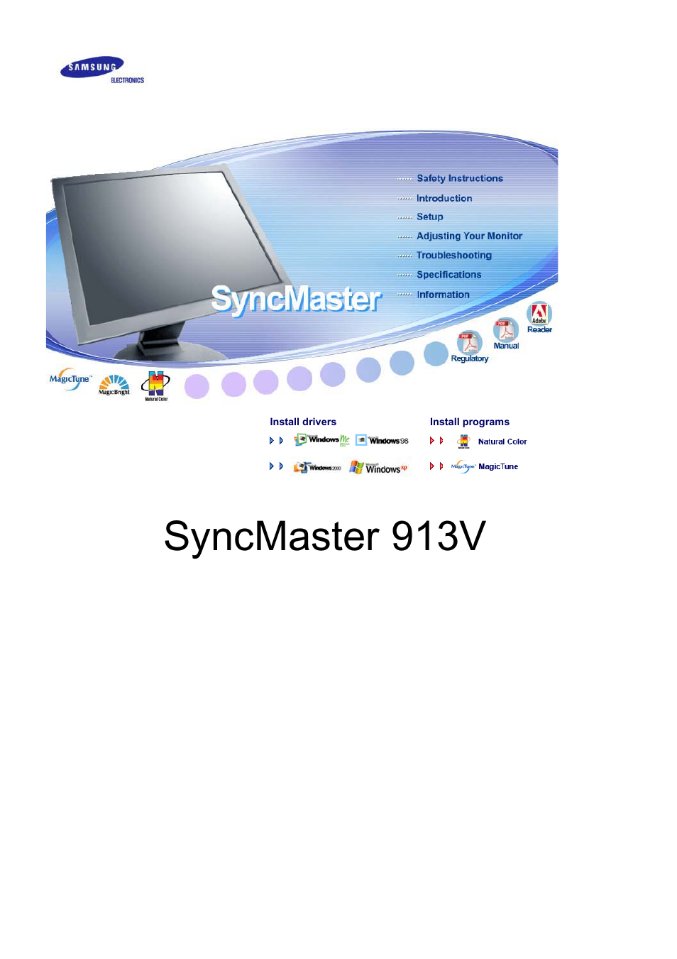 Samsung LS19GSESS-XBM User Manual | 60 pages