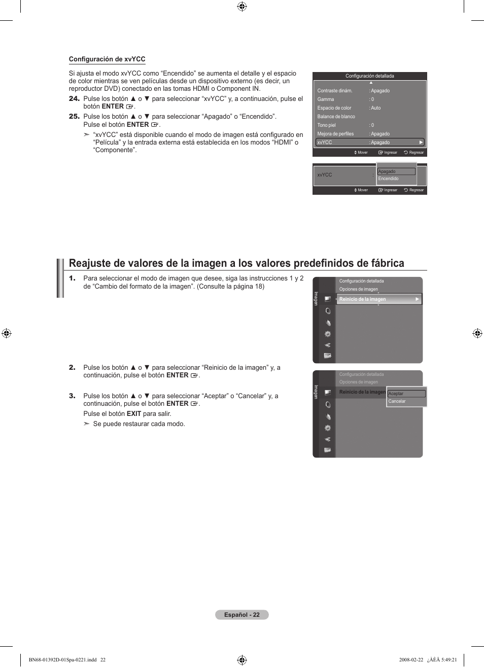 Samsung LN40A530P1FXZA User Manual | Page 108 / 161