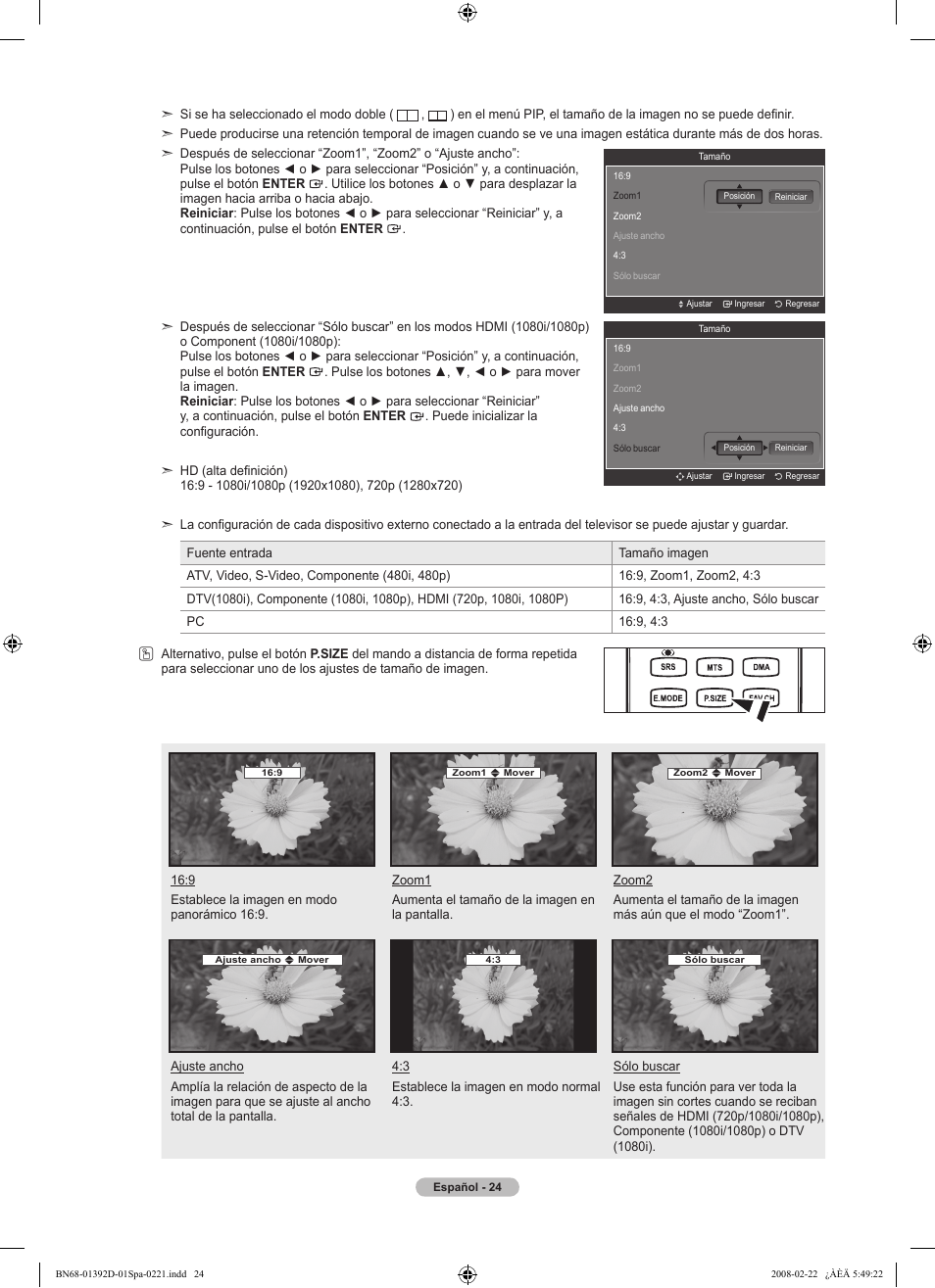 Samsung LN40A530P1FXZA User Manual | Page 110 / 161