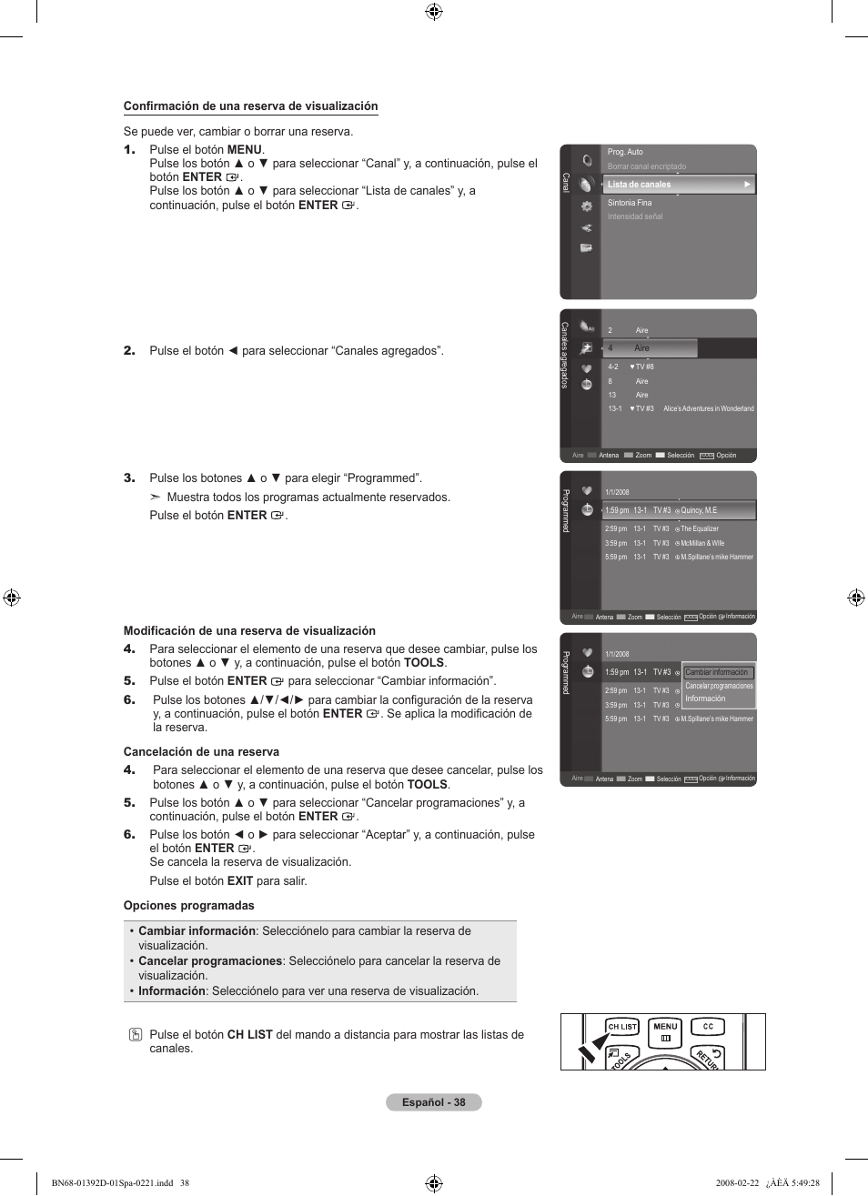 Samsung LN40A530P1FXZA User Manual | Page 124 / 161