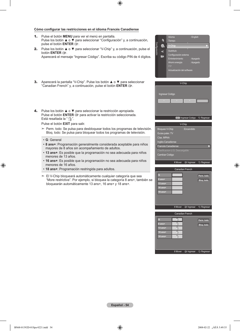 Samsung LN40A530P1FXZA User Manual | Page 140 / 161