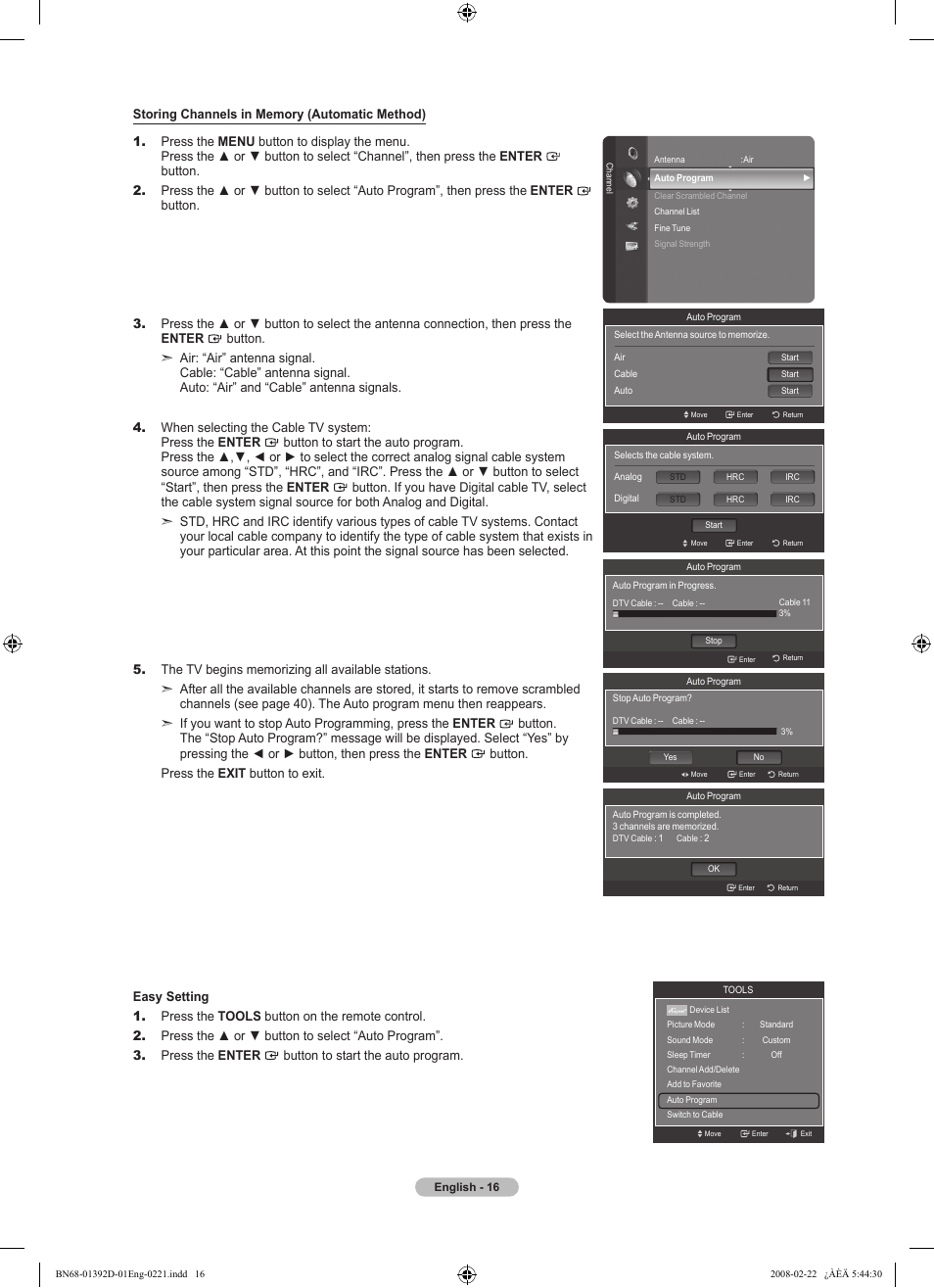 Samsung LN40A530P1FXZA User Manual | Page 18 / 161