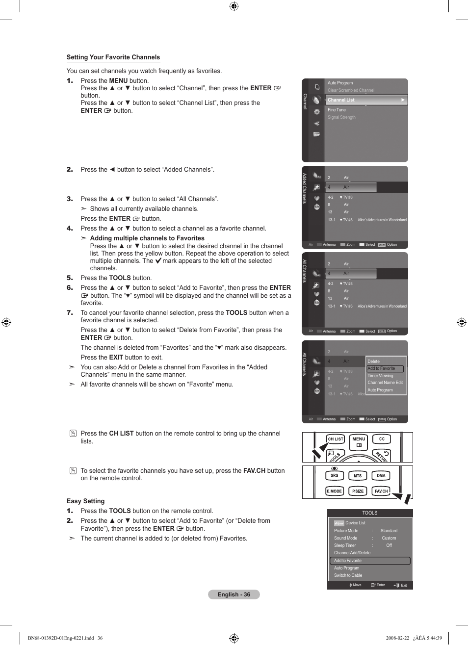 Samsung LN40A530P1FXZA User Manual | Page 38 / 161