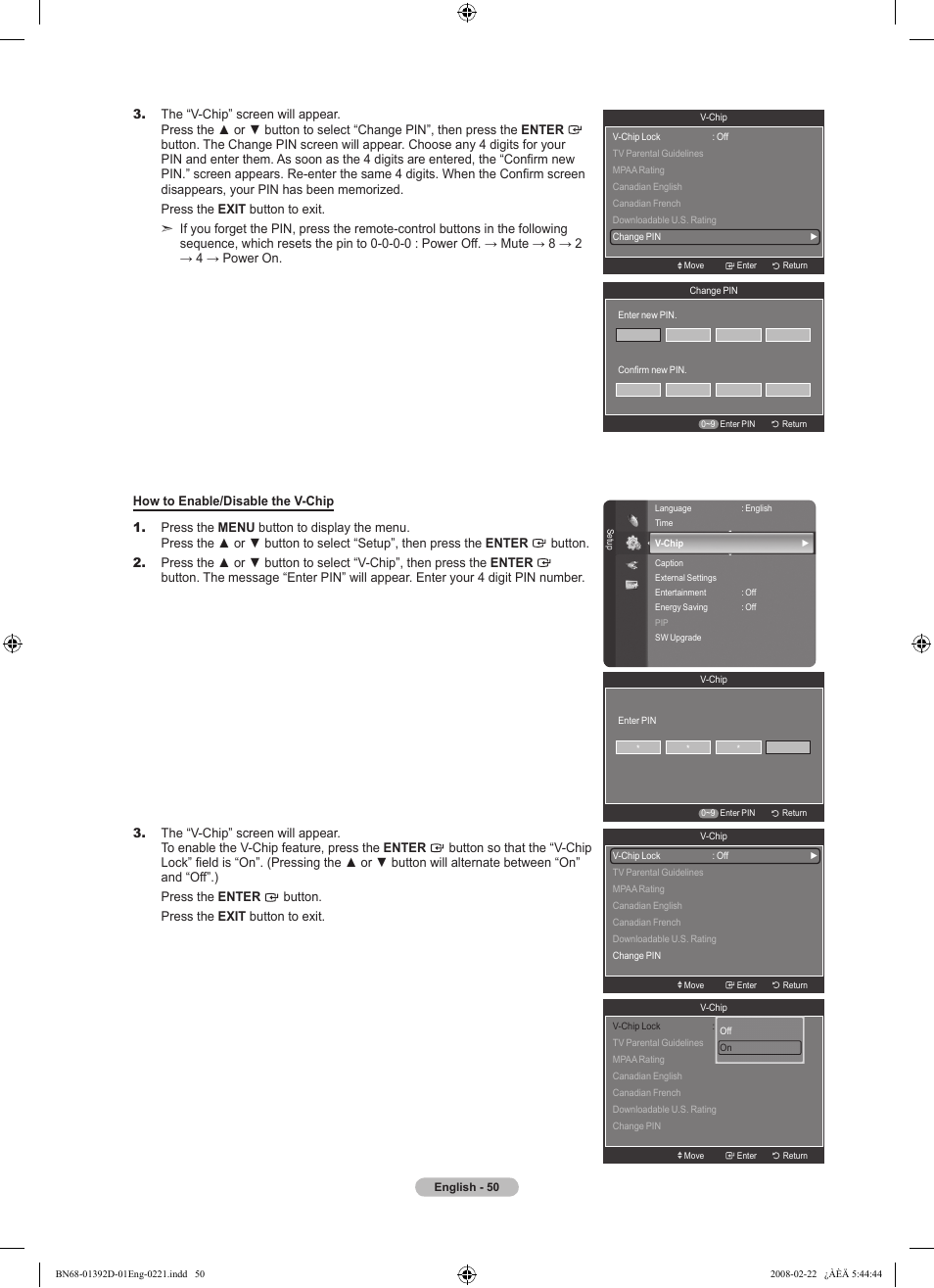 Samsung LN40A530P1FXZA User Manual | Page 52 / 161