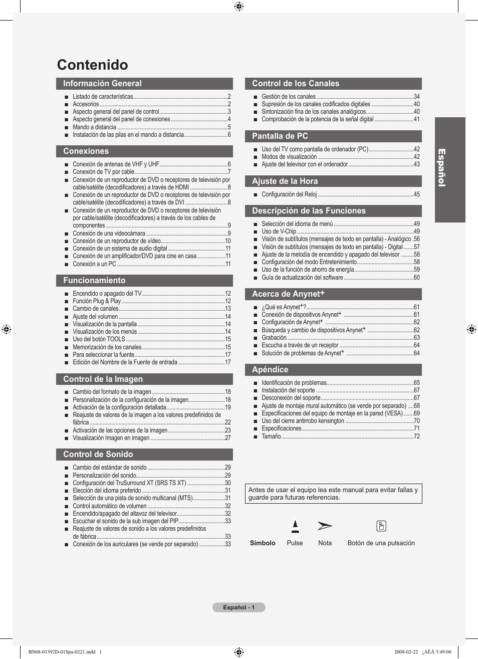 Samsung LN40A530P1FXZA User Manual | Page 87 / 161