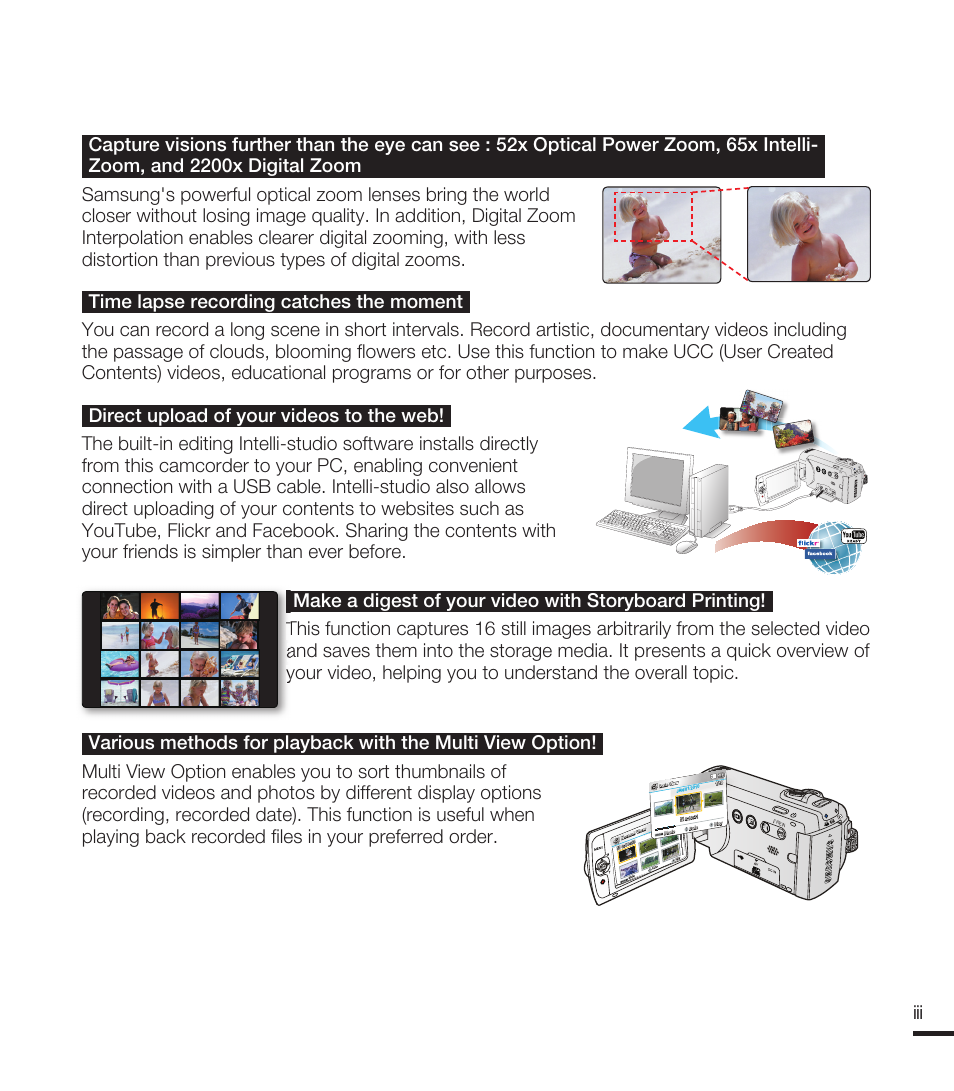 Samsung SMX-F40RN-XAA User Manual | Page 3 / 131