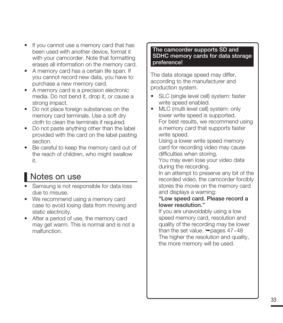 Samsung SMX-F40RN-XAA User Manual | Page 45 / 131