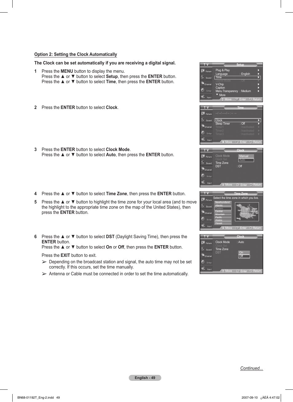 Samsung HPT5044X-XAA User Manual | Page 49 / 72