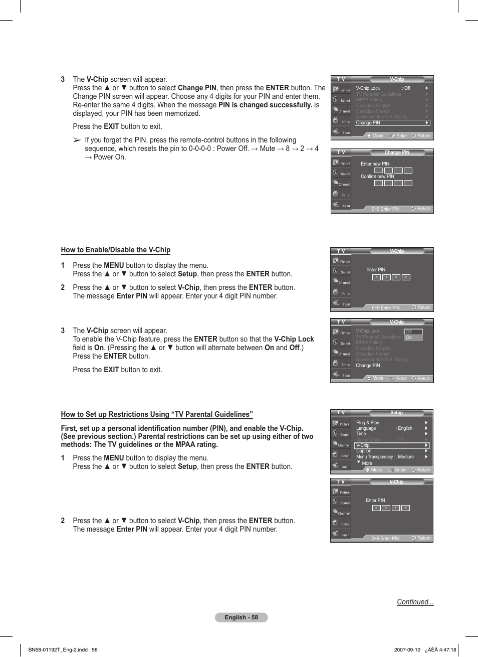 Samsung HPT5044X-XAA User Manual | Page 58 / 72