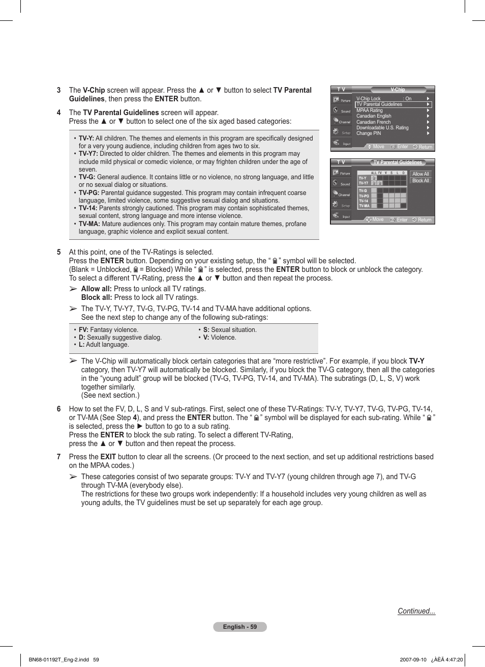 Samsung HPT5044X-XAA User Manual | Page 59 / 72