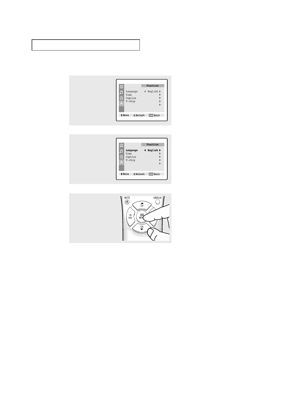Selecting a menu language | Samsung TXN2030FBX-XAA User Manual | Page 26 / 58