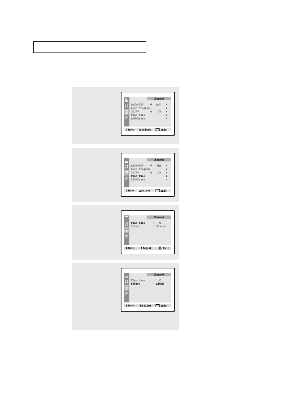 Fine tuning channels | Samsung TXN2030FBX-XAA User Manual | Page 42 / 58