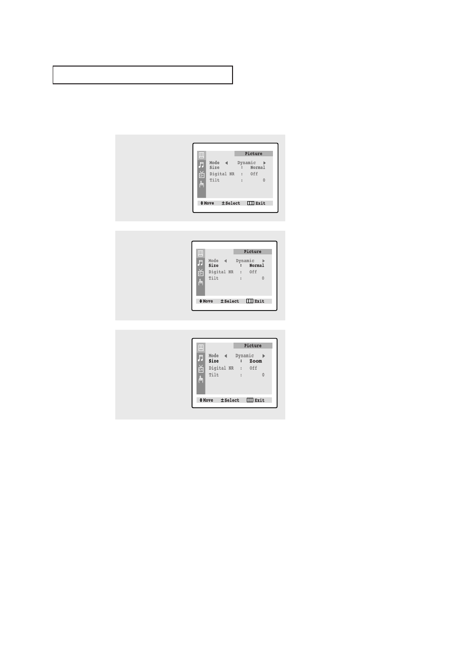 Changing the screen size | Samsung TXN2030FBX-XAA User Manual | Page 43 / 58