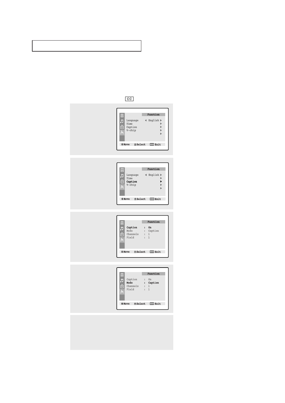 Viewing closed captions | Samsung TXN2030FBX-XAA User Manual | Page 51 / 58
