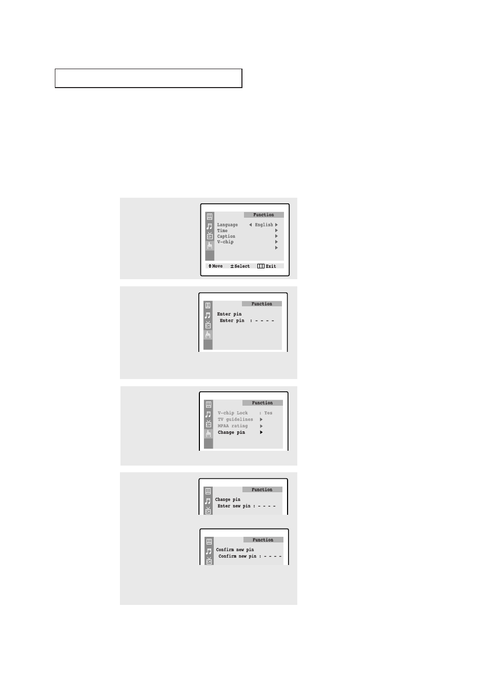 Using the v-chip | Samsung TXN2030FBX-XAA User Manual | Page 52 / 58