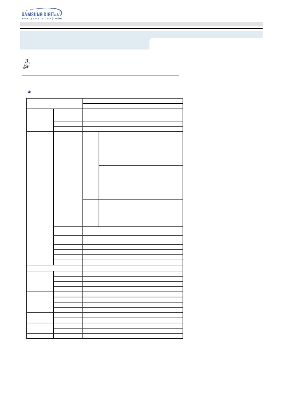 Specifications | Samsung SW-252BENB User Manual | Page 18 / 18