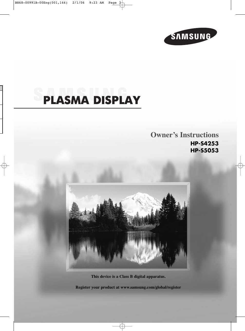 Samsung HPS4253X-XAC User Manual | 144 pages