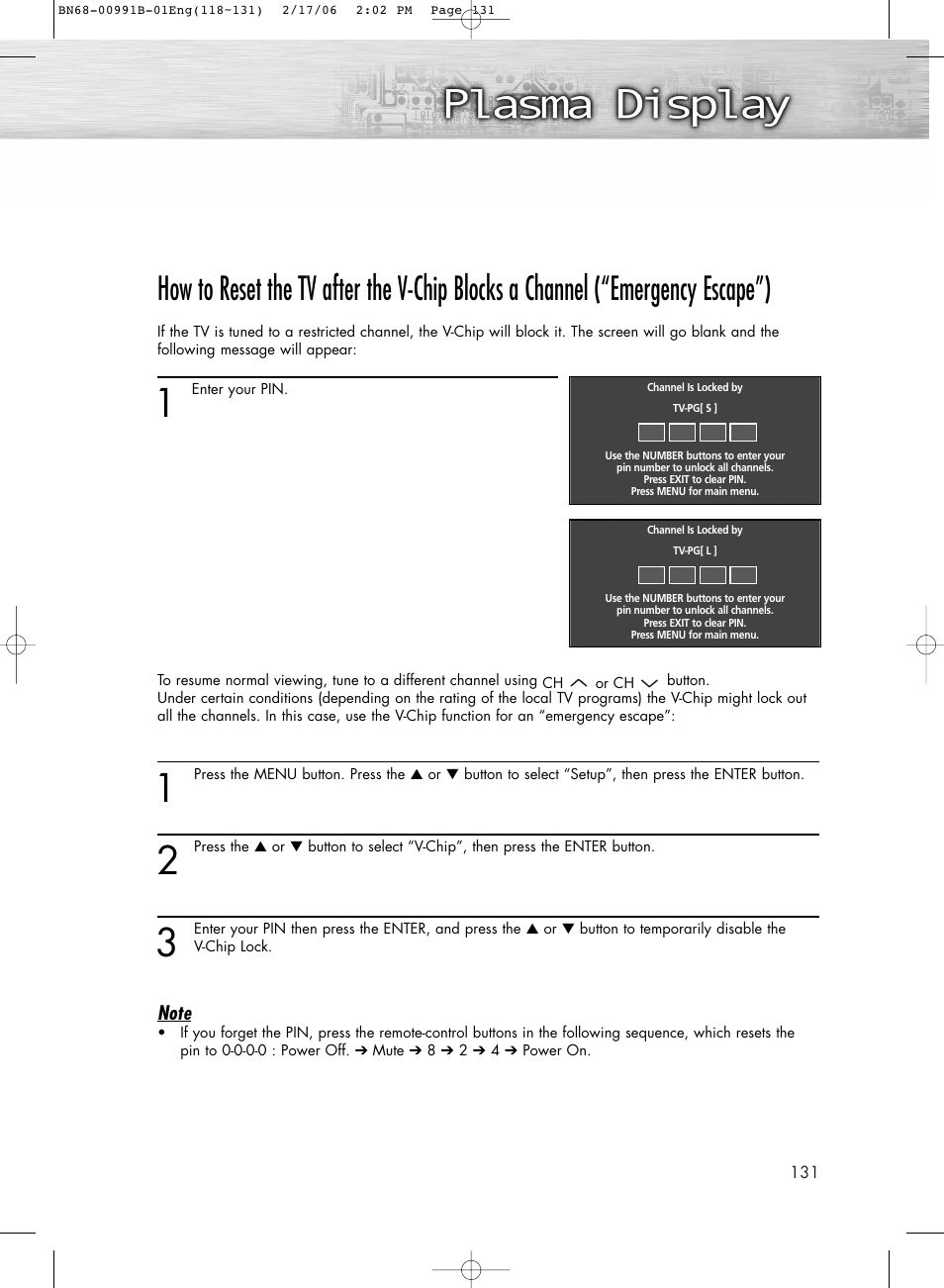 Samsung HPS4253X-XAC User Manual | Page 131 / 144