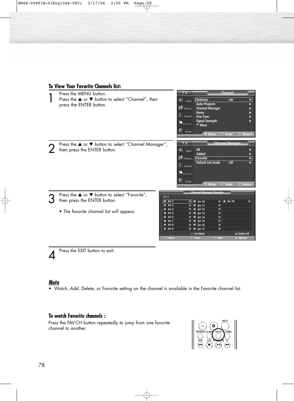 Samsung HPS4253X-XAC User Manual | Page 78 / 144