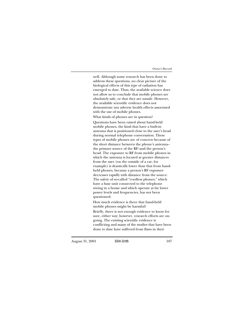 Samsung SWGQ105SV-XAR User Manual | Page 107 / 118