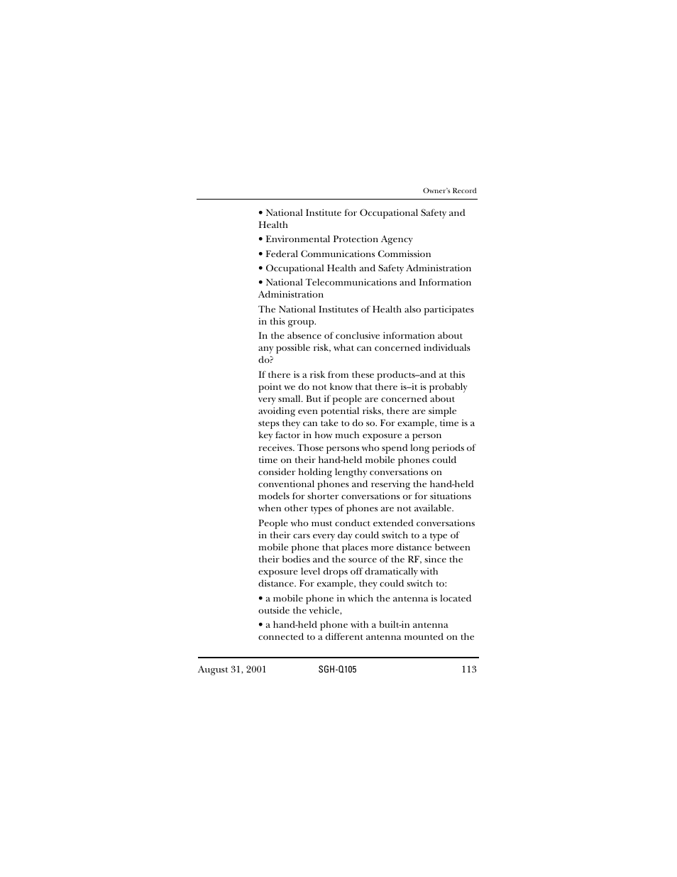 Samsung SWGQ105SV-XAR User Manual | Page 113 / 118