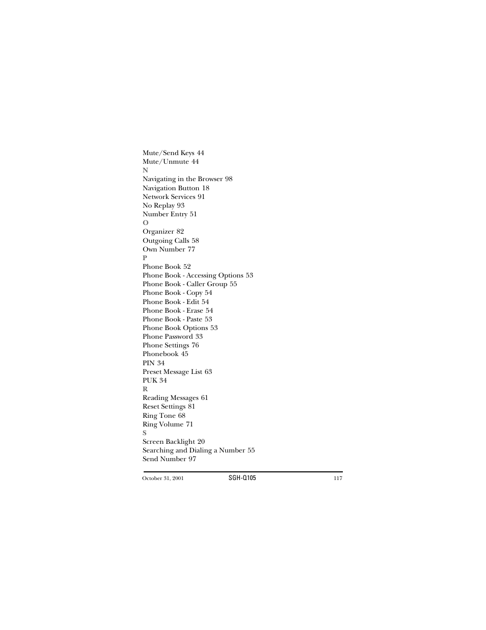 Samsung SWGQ105SV-XAR User Manual | Page 117 / 118