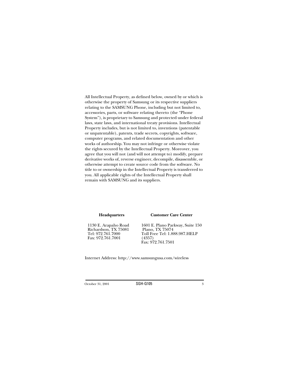 Samsung SWGQ105SV-XAR User Manual | Page 3 / 118