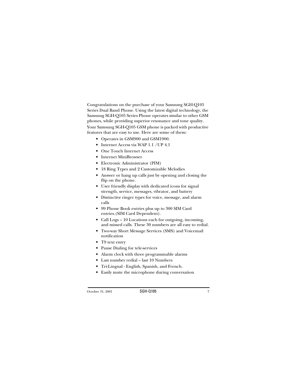 Samsung SWGQ105SV-XAR User Manual | Page 7 / 118