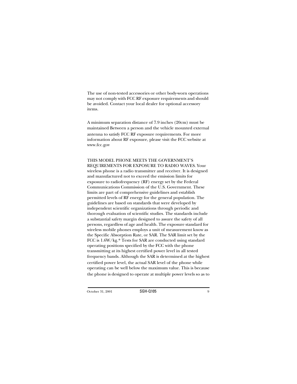Sar information & fcc id labeling | Samsung SWGQ105SV-XAR User Manual | Page 9 / 118