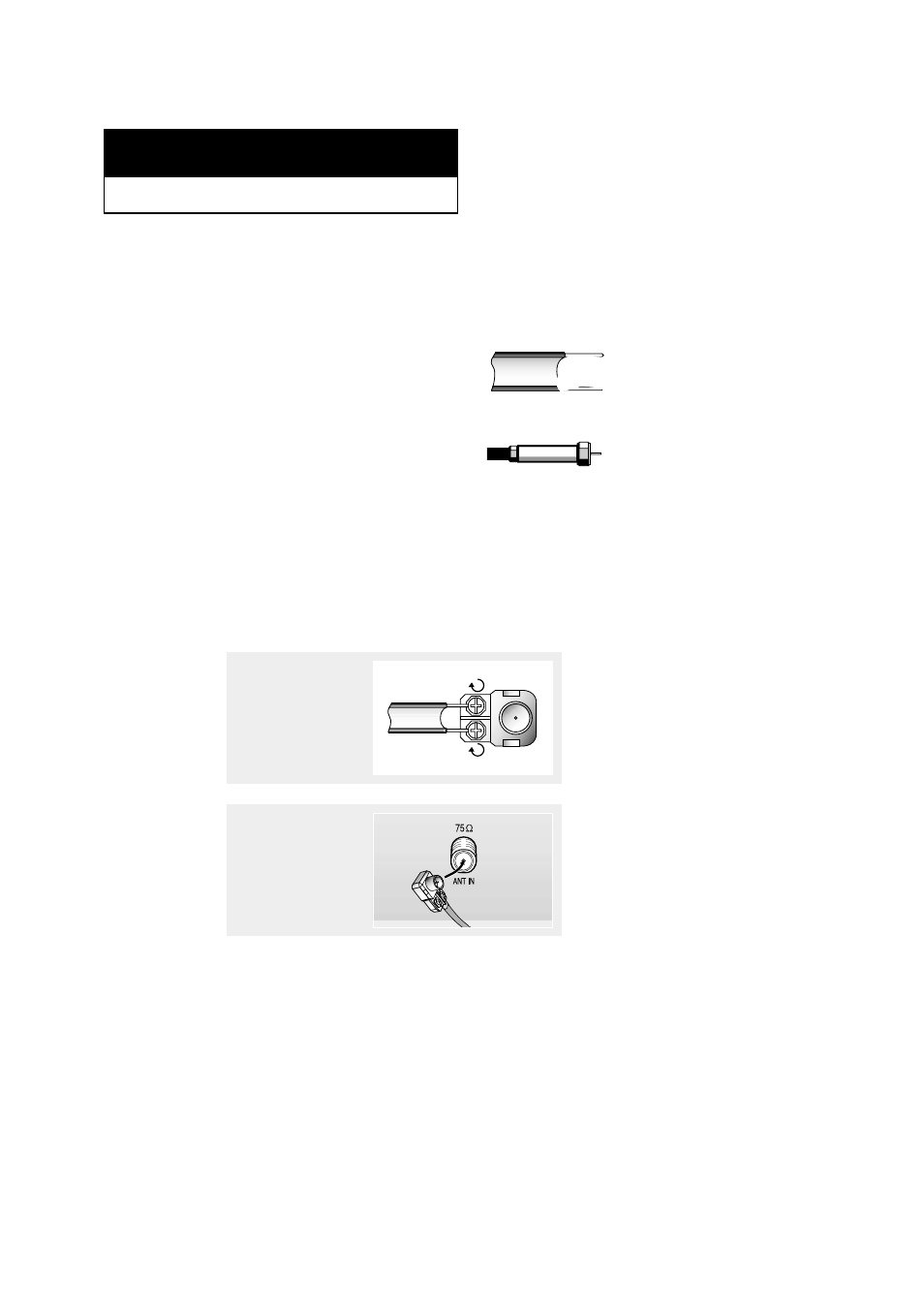 Connecting vhf and uhf antennas | Samsung TXM3298HFX-XAA User Manual | Page 16 / 74