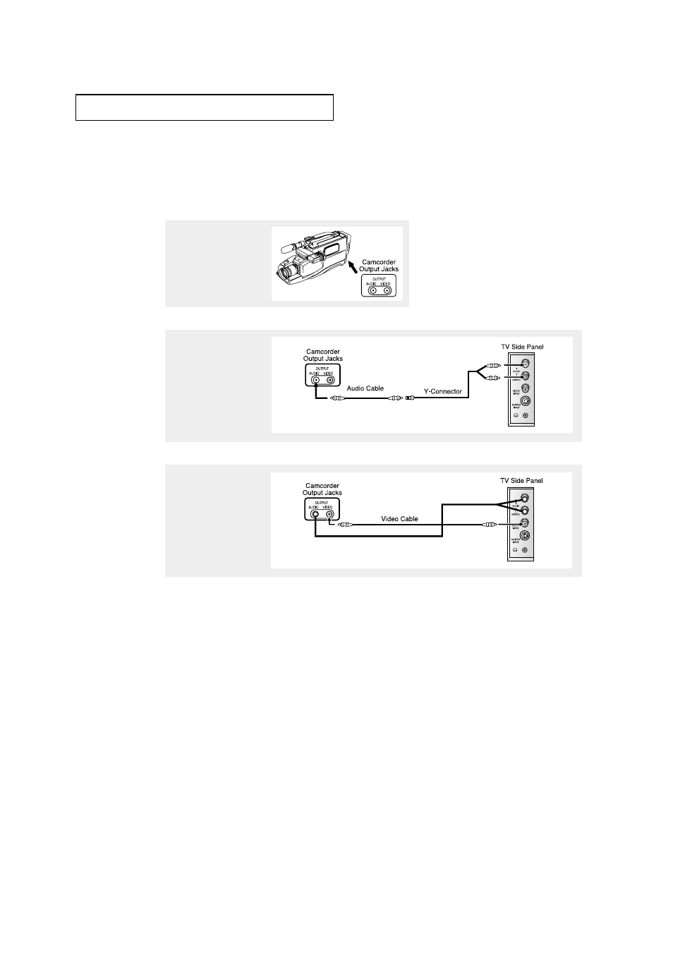 Connecting a camcorder | Samsung TXM3298HFX-XAA User Manual | Page 24 / 74