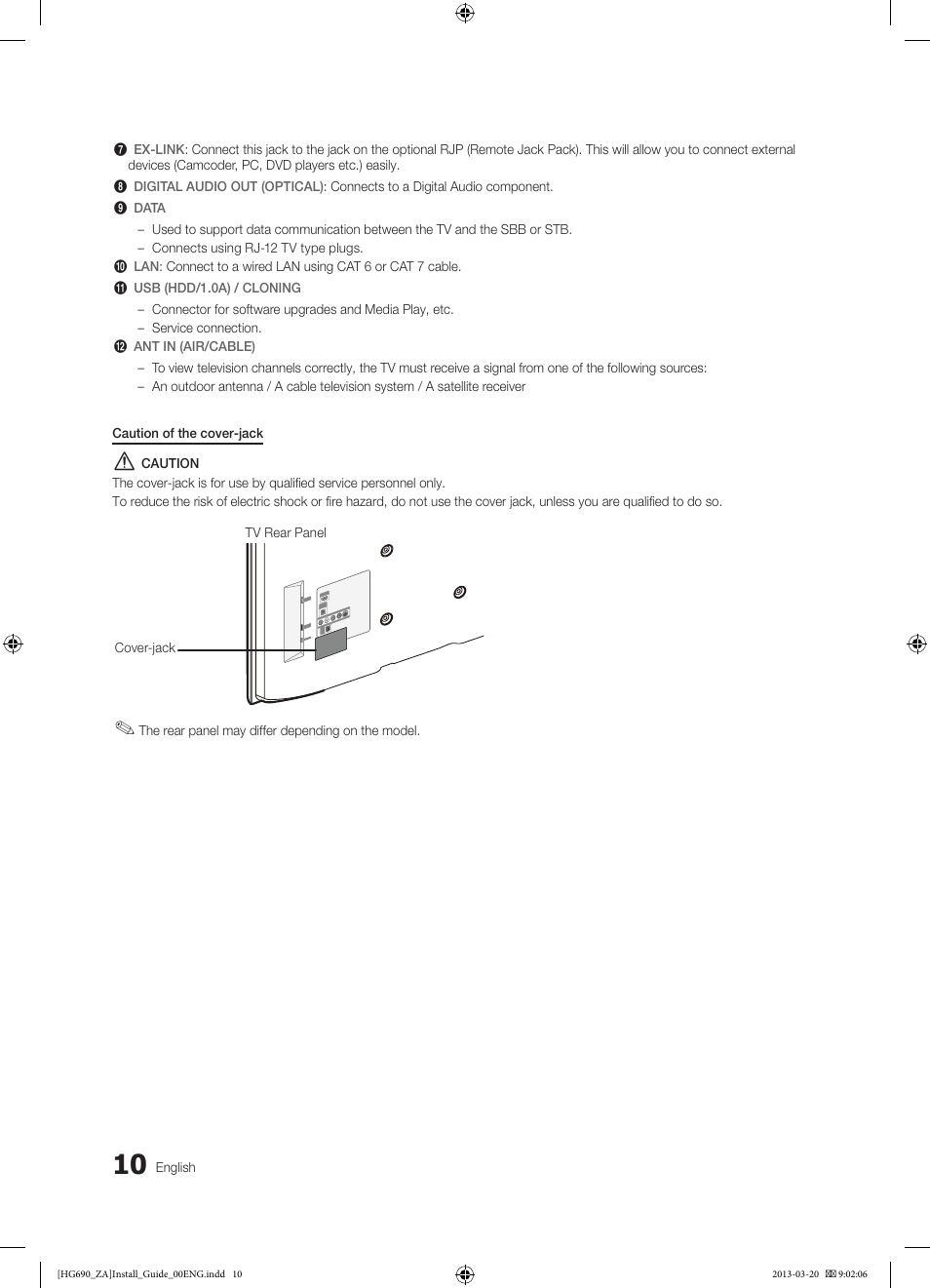 Samsung HG55NB690QFXZA User Manual | Page 10 / 48