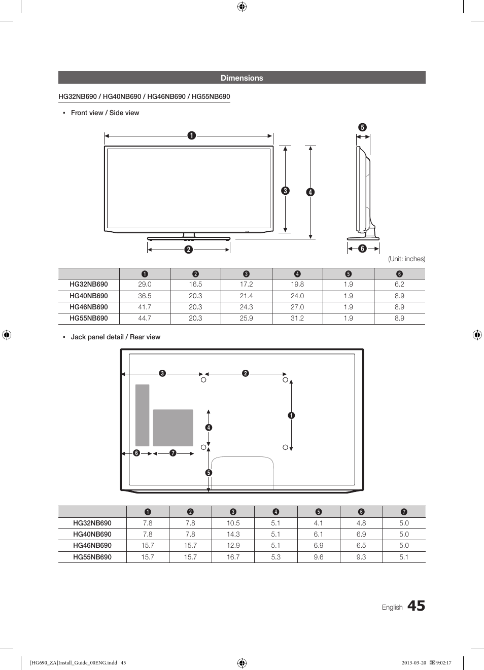 Samsung HG55NB690QFXZA User Manual | Page 45 / 48