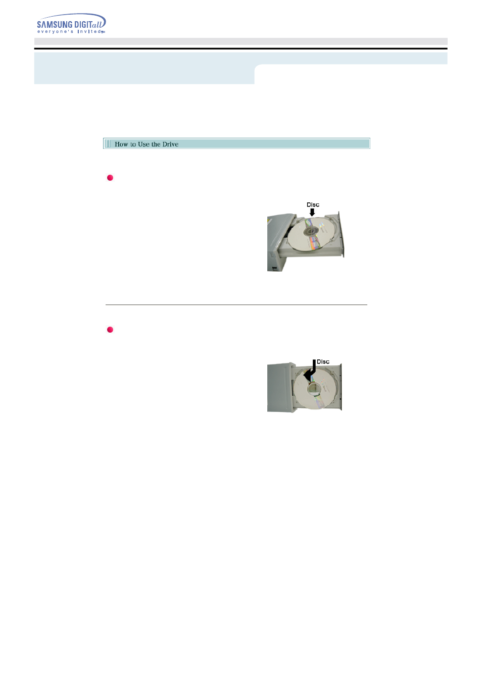 How to use the dvd r/rw drive | Samsung TS-H552B-MIAH User Manual | Page 17 / 27