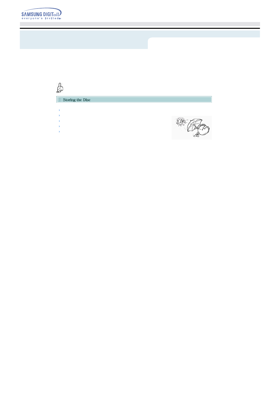 Storing/cleaning drive and disc | Samsung TS-H552B-MIAH User Manual | Page 22 / 27
