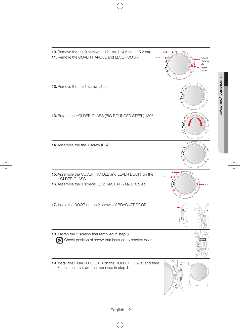 English - 21 | Samsung DV56H9100EW-A2 User Manual | Page 21 / 132
