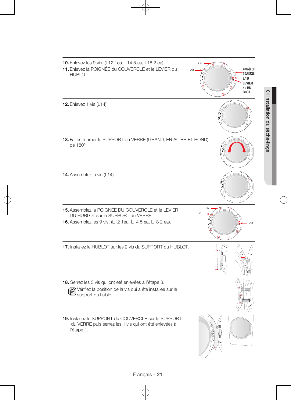Français - 21 | Samsung DV56H9100EW-A2 User Manual | Page 65 / 132