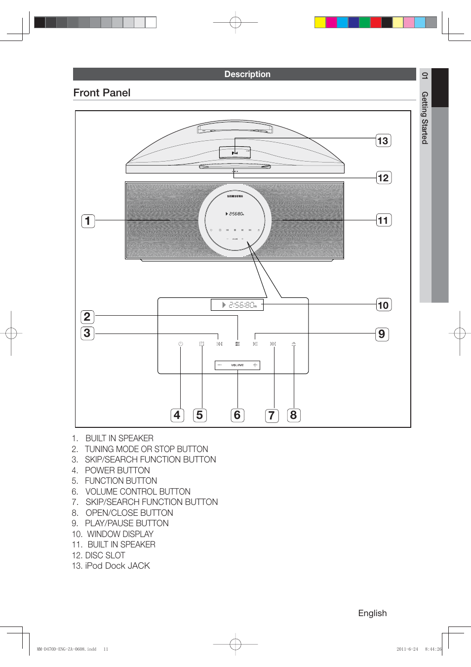 Samsung MM-D470D-ZA User Manual | Page 11 / 41