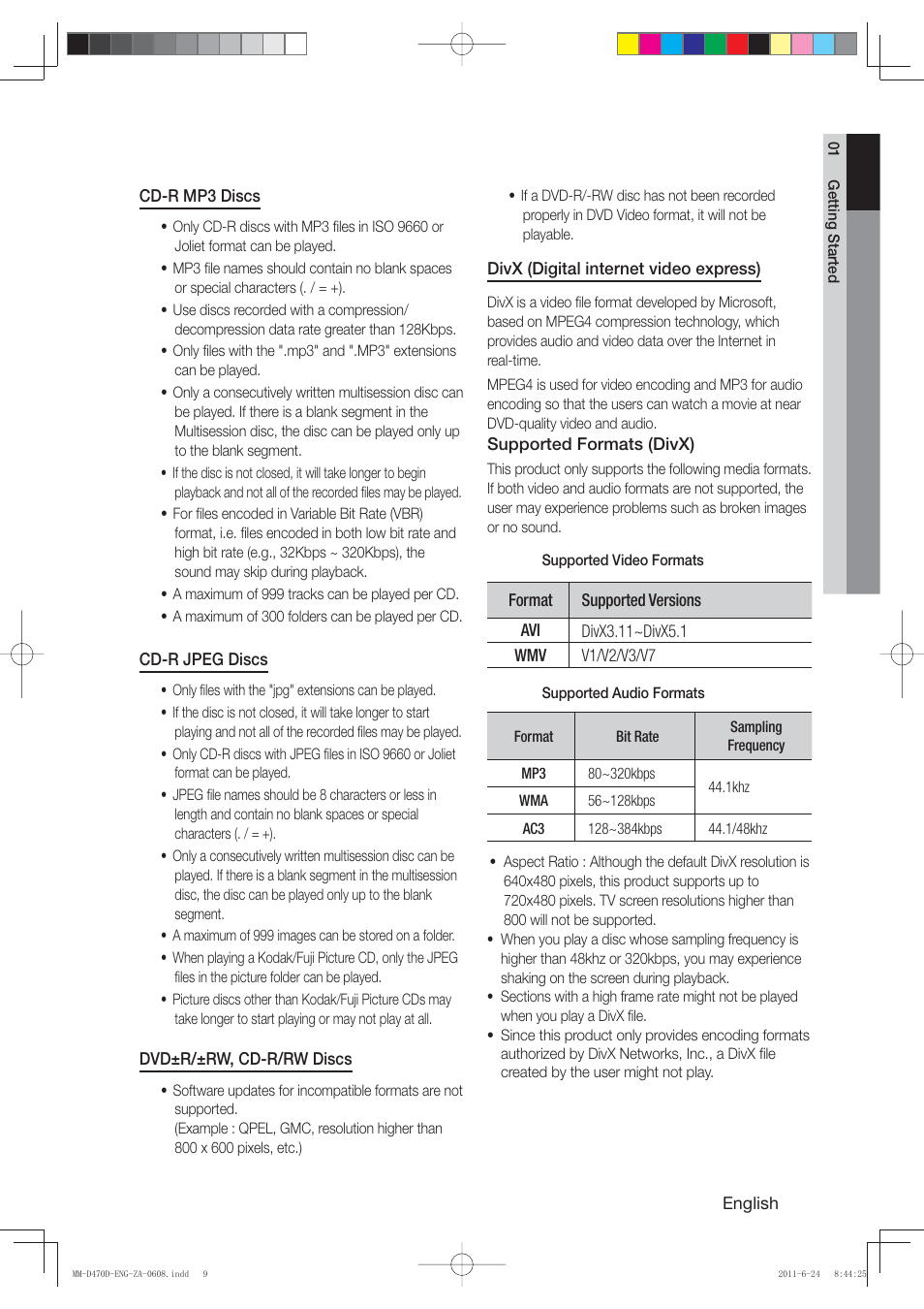 Samsung MM-D470D-ZA User Manual | Page 9 / 41