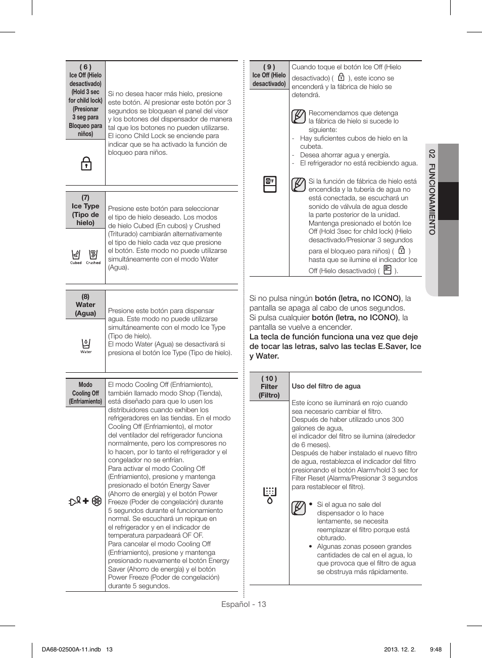 Samsung RSG307AABP-XAA User Manual | Page 35 / 64