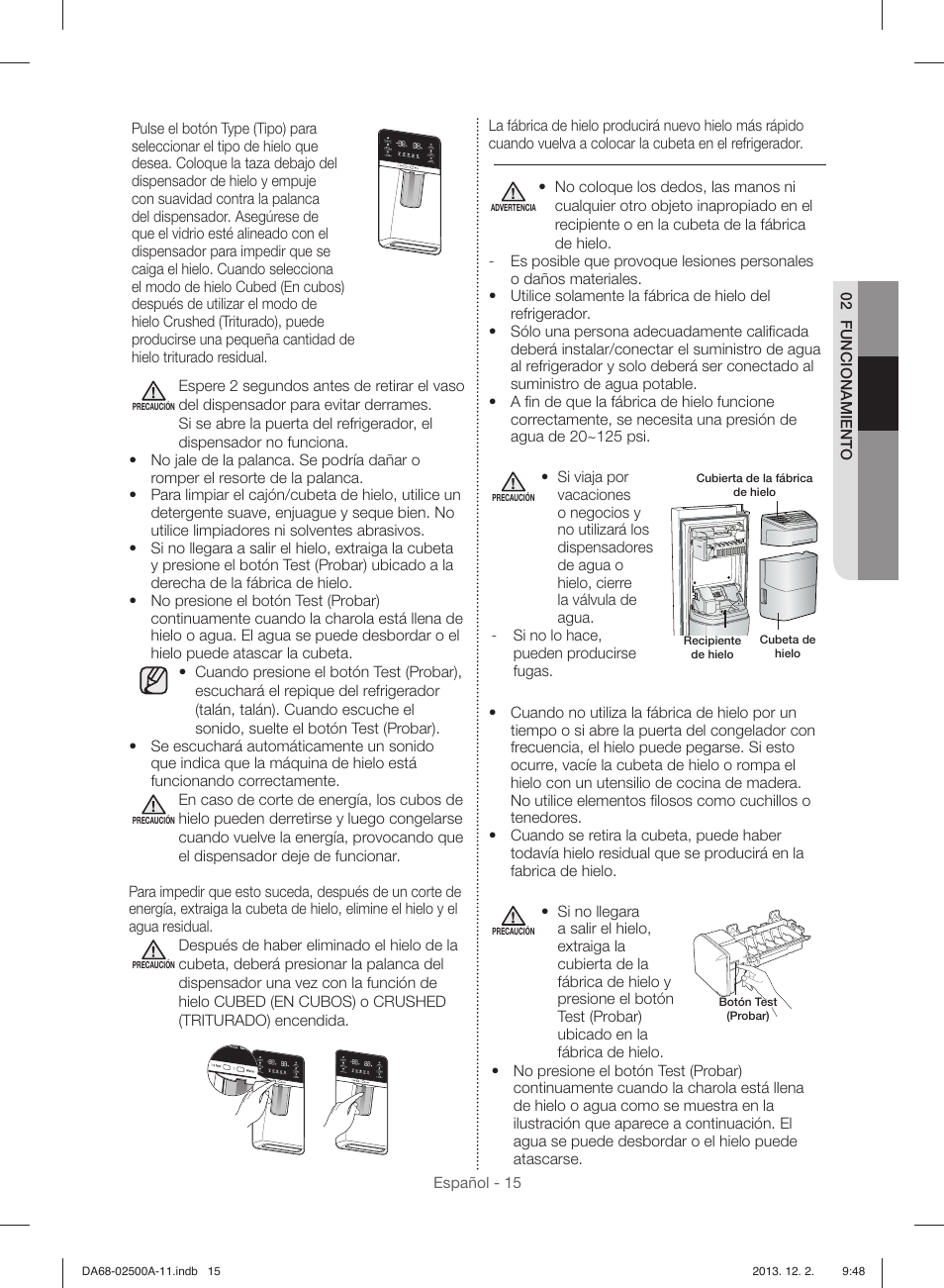 Samsung RSG307AABP-XAA User Manual | Page 37 / 64