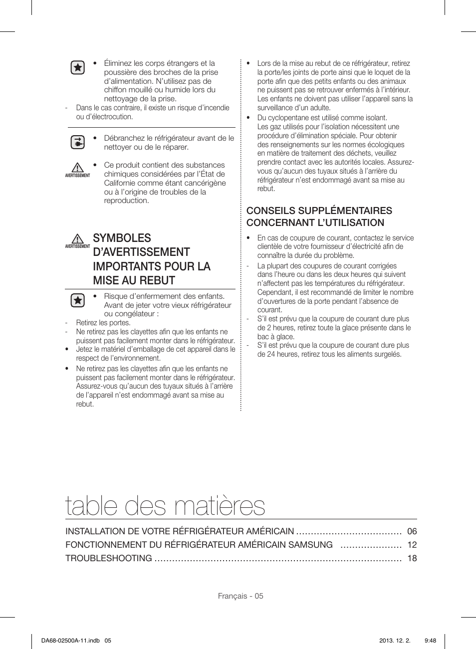 Samsung RSG307AABP-XAA User Manual | Page 49 / 64