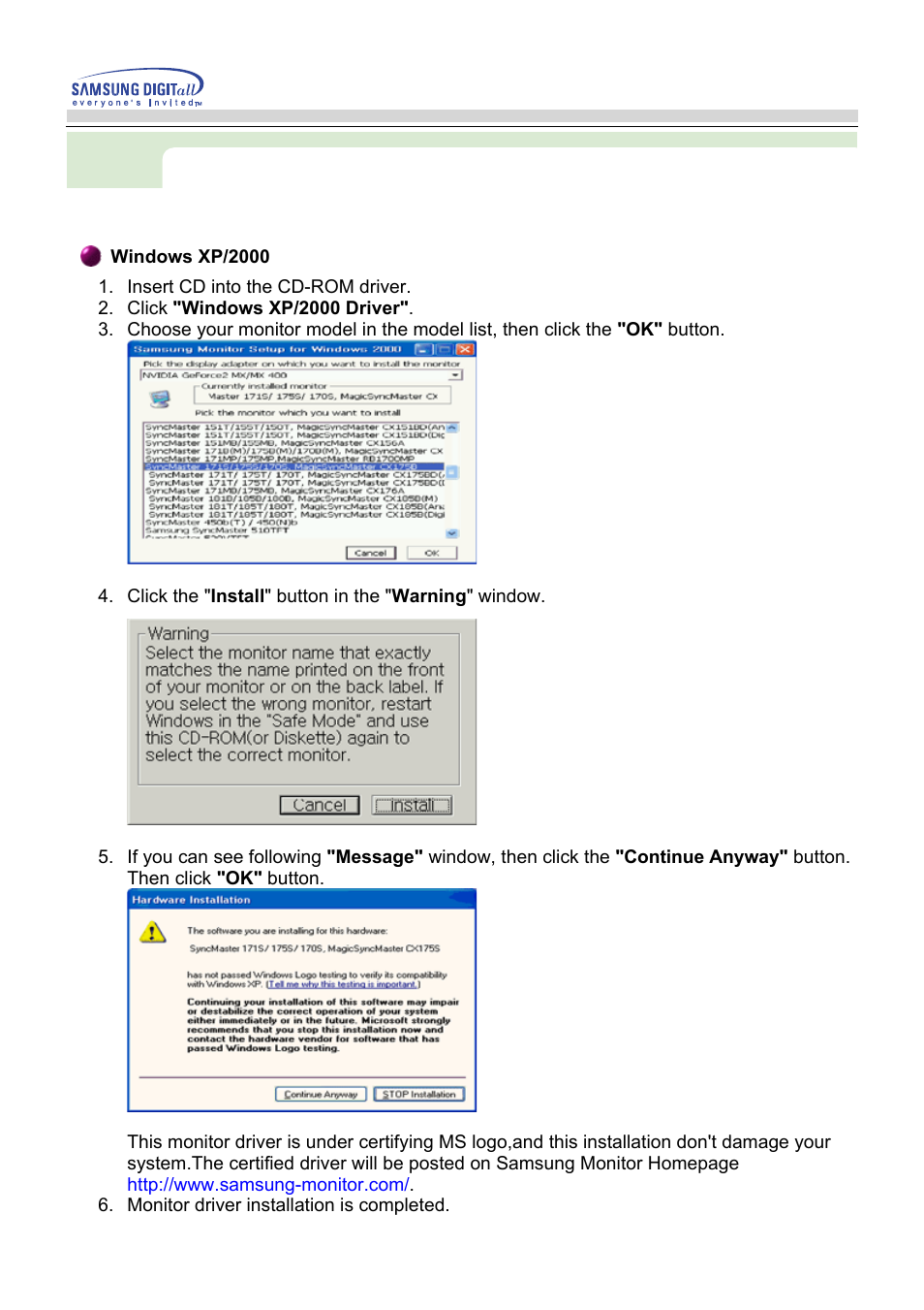 Samsung AV17LS7L User Manual | Page 16 / 64