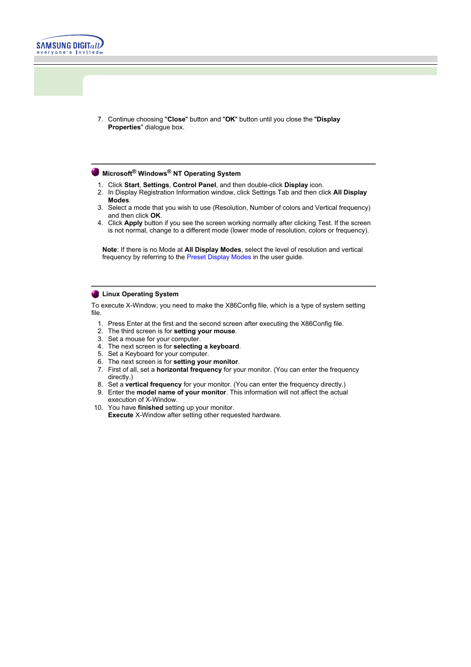 Setup | Samsung AV17LS7L User Manual | Page 21 / 64