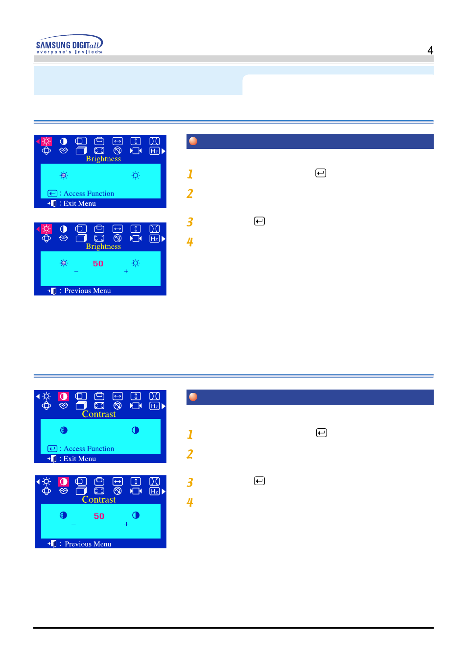 Menu how to adjust | Samsung AV17LS7L User Manual | Page 26 / 64