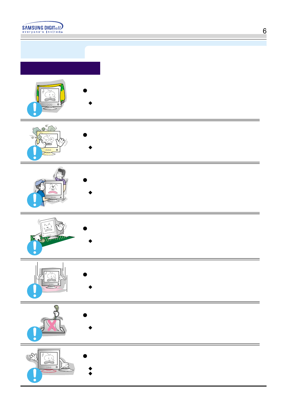 Installation, Safety instructions | Samsung AV17LS7L User Manual | Page 6 / 64