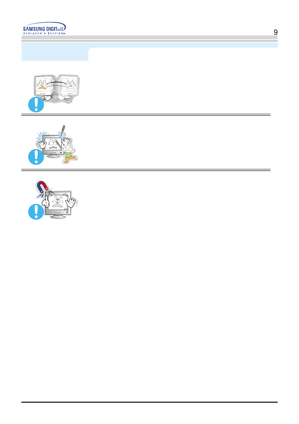 Safety instructions | Samsung AV17LS7L User Manual | Page 9 / 64